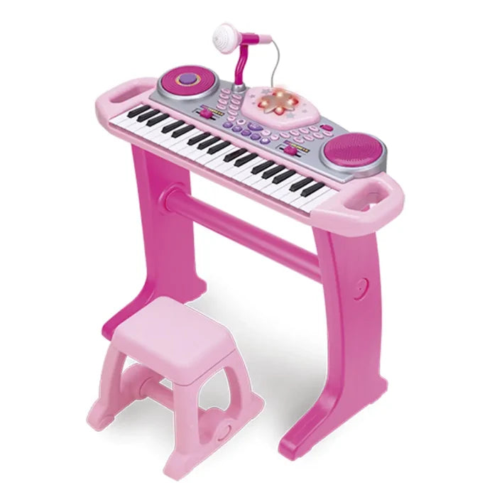 Winfun Keyboard Rock Star 37-Key Electronic Musical Set with Microphone for Kids