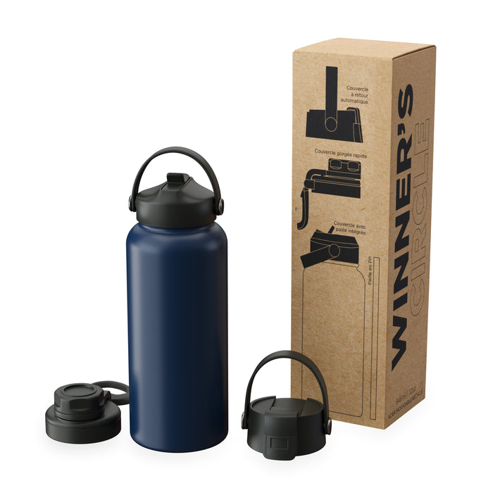 Winner'S Circle 946Ml / 32Oz Recycled Stainless Steel Bottle With Cap Kit