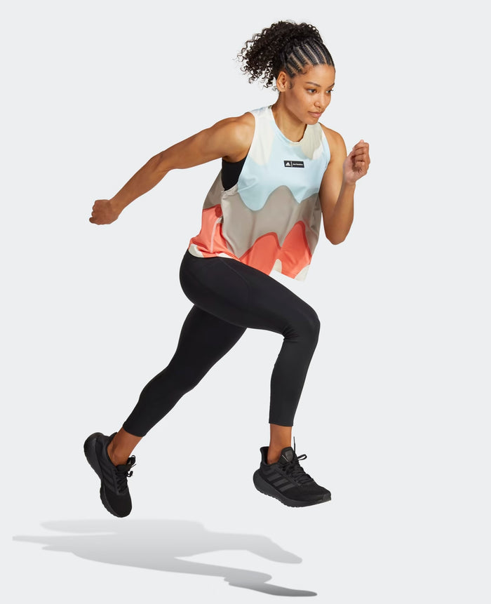 Women • Running adidas x Marimekko Run Icons 3 Bar Logo Running Tank Top HR8191