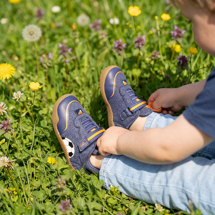 Giesswein WS Barfußschuh Fußball - ocean blue 540