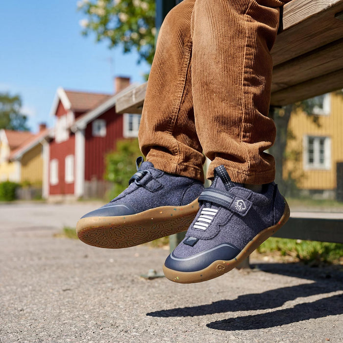 Giesswein Wooly Steps Barfußschuh - ocean blue 540