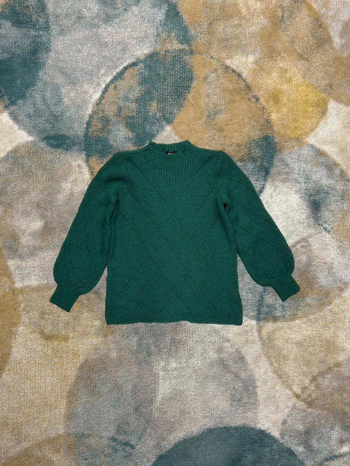 Y2K Fluffy Green Knit