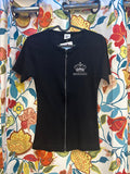 Y2K form fitting black t-shirt