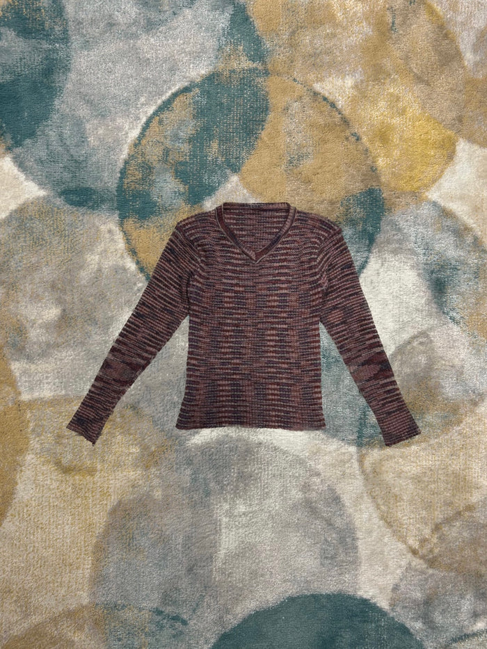 Y2K Purple Colorful Knit