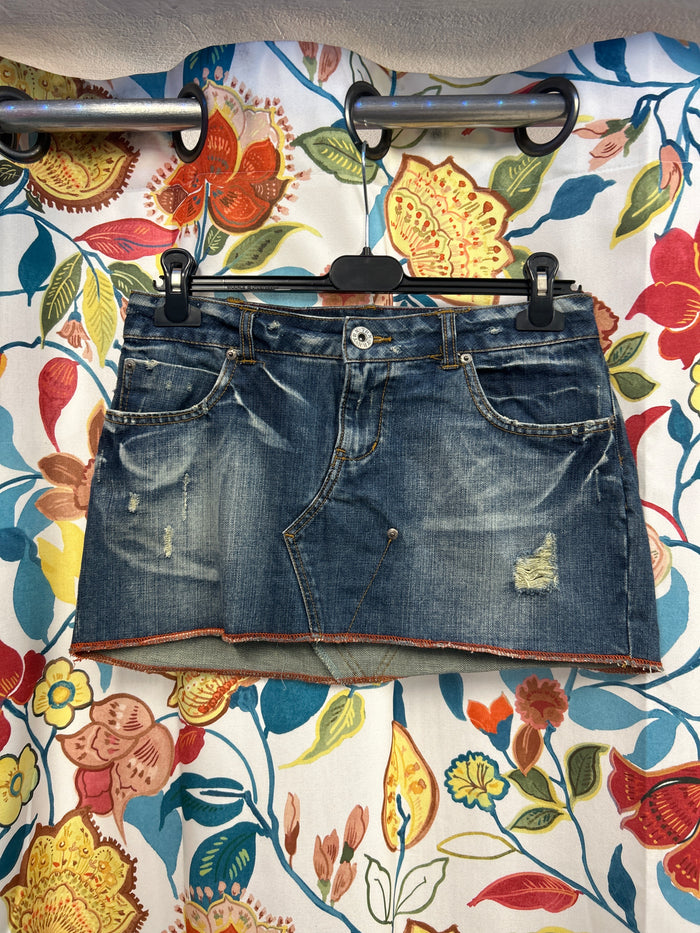 Y2K terranova denim skirt