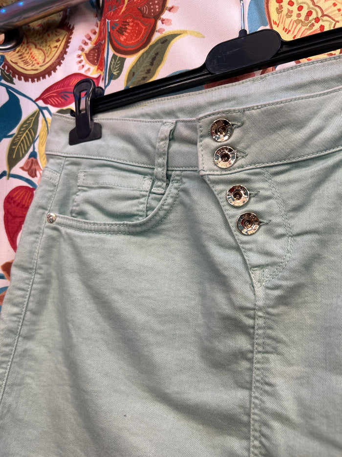 Y2K Turqoise skirt