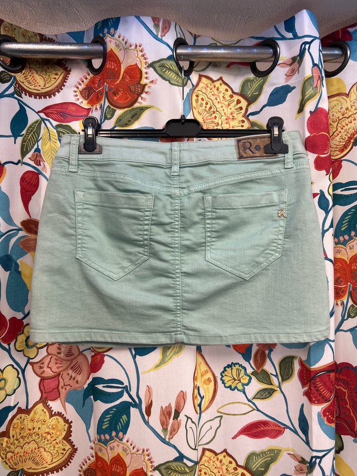 Y2K Turqoise skirt