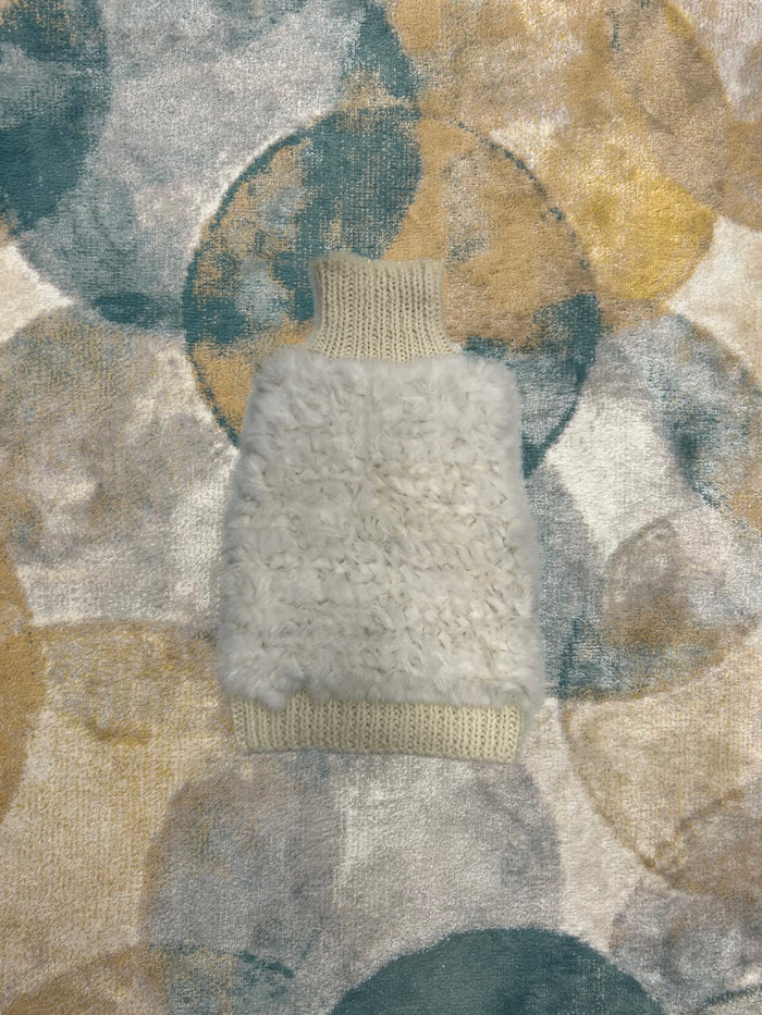 Y2K White Fluffy Vest