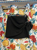 Y2k Zara woman black skirt with buckle
