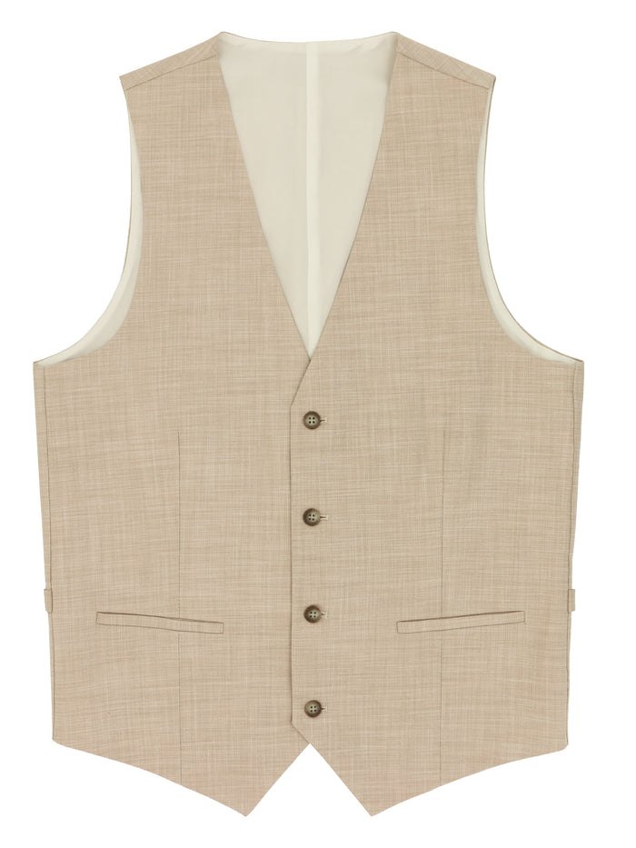 York 5ZS Sand Comfort Stretch Waistcoat