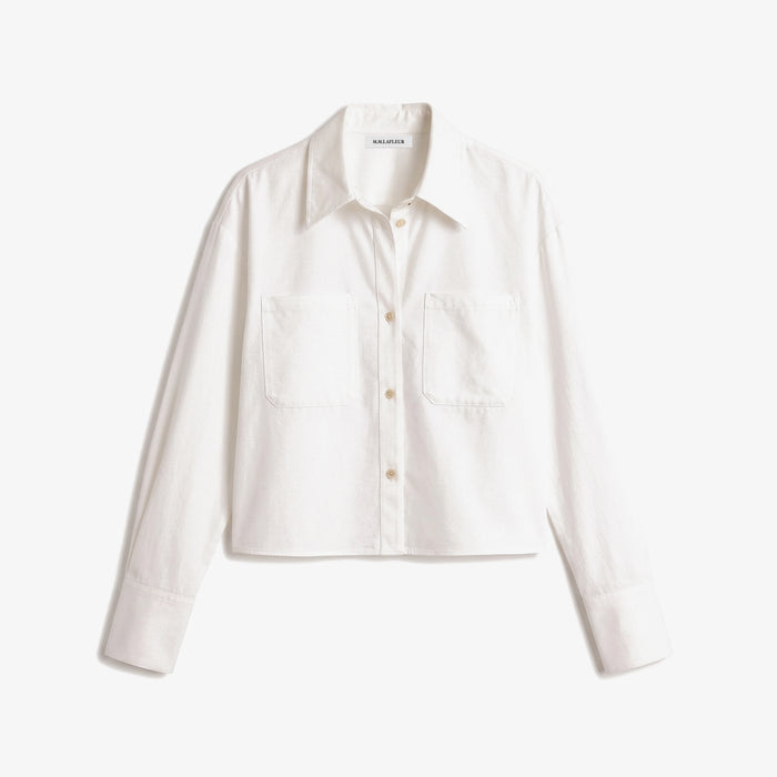 White jacket on a white background